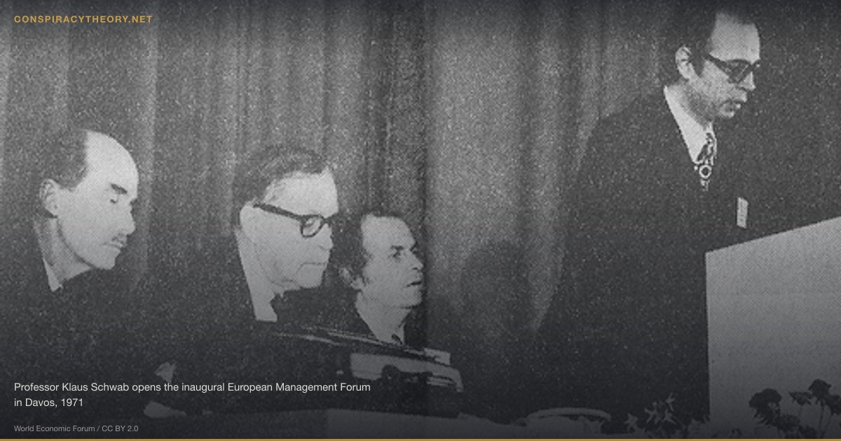 Smart Cities as Surveillance Control Grid (2012) — Professor Klaus Schwab opens the inaugural European Management Forum in Davos, 1971