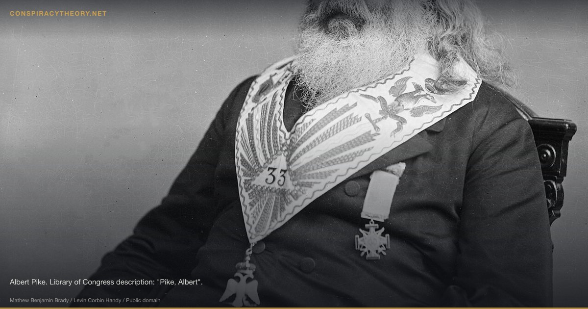Albert Pike's Three World Wars Letter Hoax (1871) — Albert Pike. Library of Congress description: "Pike, Albert".
