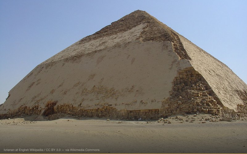 Pharaoh Sneferu's Bent Pyramid in Dahshur, Egypt. Date:14 October 2007 — related to Ancient Nuclear War — Mohenjo-Daro Evidence