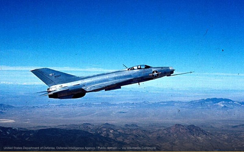 Soviet MiG-21 in USAF use — related to Area 51