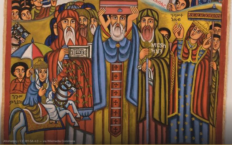 Emperor Menelik I Bringing the Zion Tabot [ Ark of the covenant ] to Axum. — related to Ark of the Covenant — Hidden Location Theories