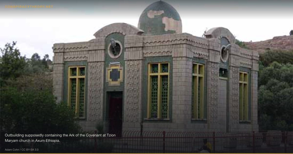 Ark of the Covenant — Hidden Location Theories (586 BCE) — Outbuilding supposedly containing the Ark of the Covenant at Tzion Maryam church in Axum Ethiopia.