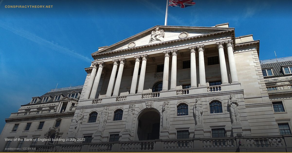 Banking Corruption and Financial System Conspiracy (1694) — View of the Bank of England building in July 2022