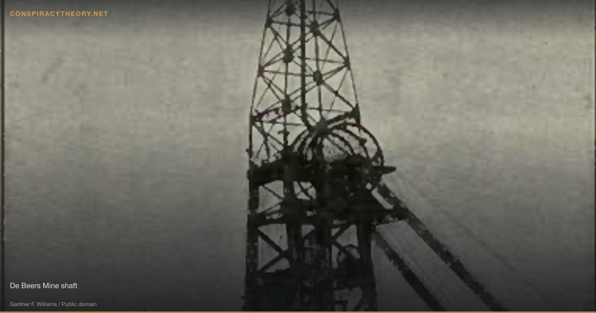 Blood Diamond Industry Cover-Up (1990) — De Beers Mine shaft