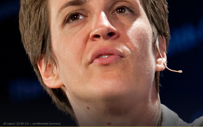 Rachel Maddow in 2012 — related to BlueAnon — Left-Wing Conspiracy Theories