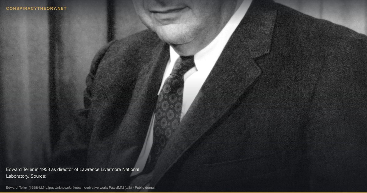 Manhattan Project Planned at Bohemian Grove (1942) — Edward Teller in 1958 as director of Lawrence Livermore National Laboratory. Source: http://www.llnl.gov/pao/news/teller_edward/teller_edward/teller_photos/teller_photos1.html