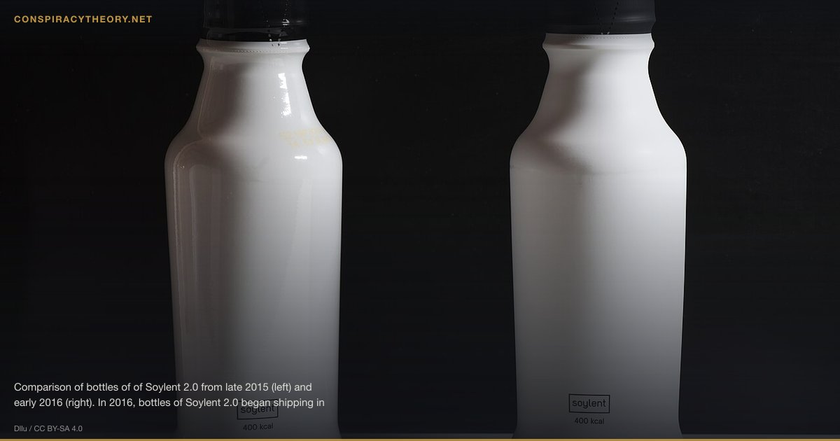 Bored Ape Yacht Club Racist Symbolism Theory (2022-01) — Comparison of bottles of of Soylent 2.0 from late 2015 (left) and early 2016 (right). In 2016, bottles of Soylent 2.0 began shipping in a matte white bottle instead of glossy white.