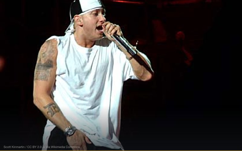 Eminem rapping at the Anger Management Tour in 2003. [EXPLORE #247] — related to Celebrity Cloning Conspiracy