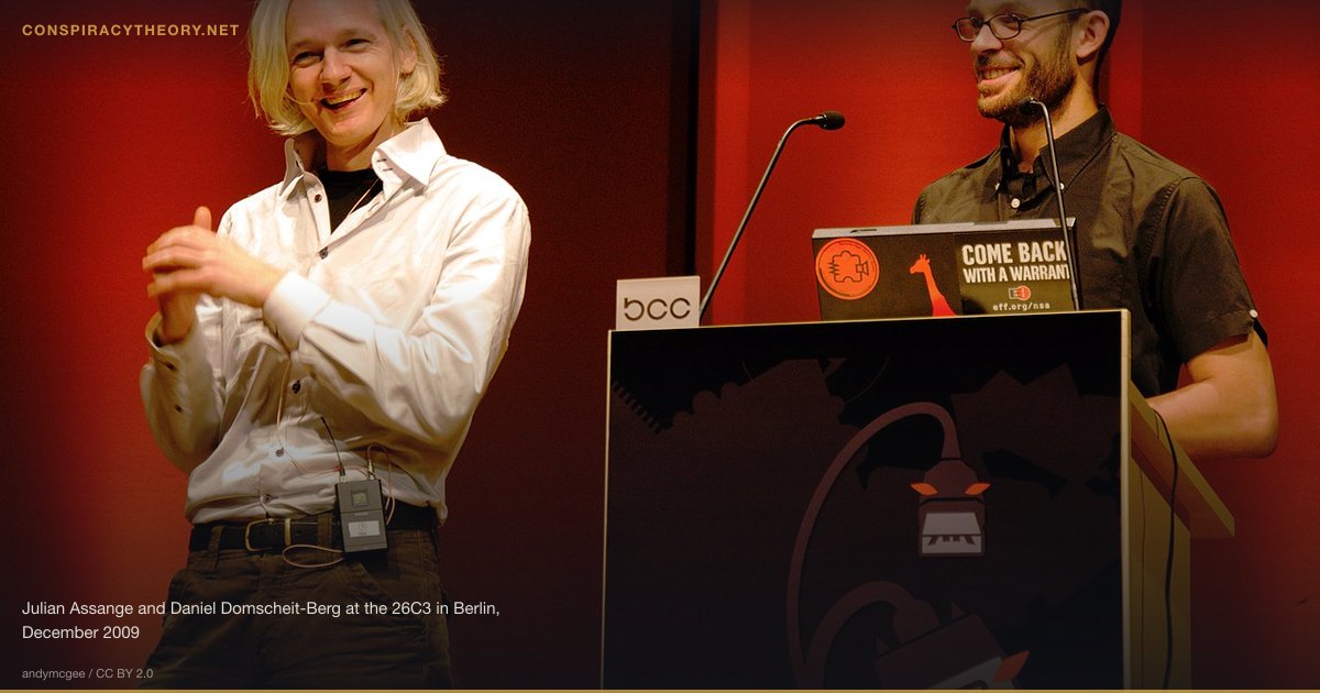 Chelsea Manning — The Whistleblower Who Changed Everything (2010-05-27) — Julian Assange and Daniel Domscheit-Berg at the 26C3 in Berlin, December 2009