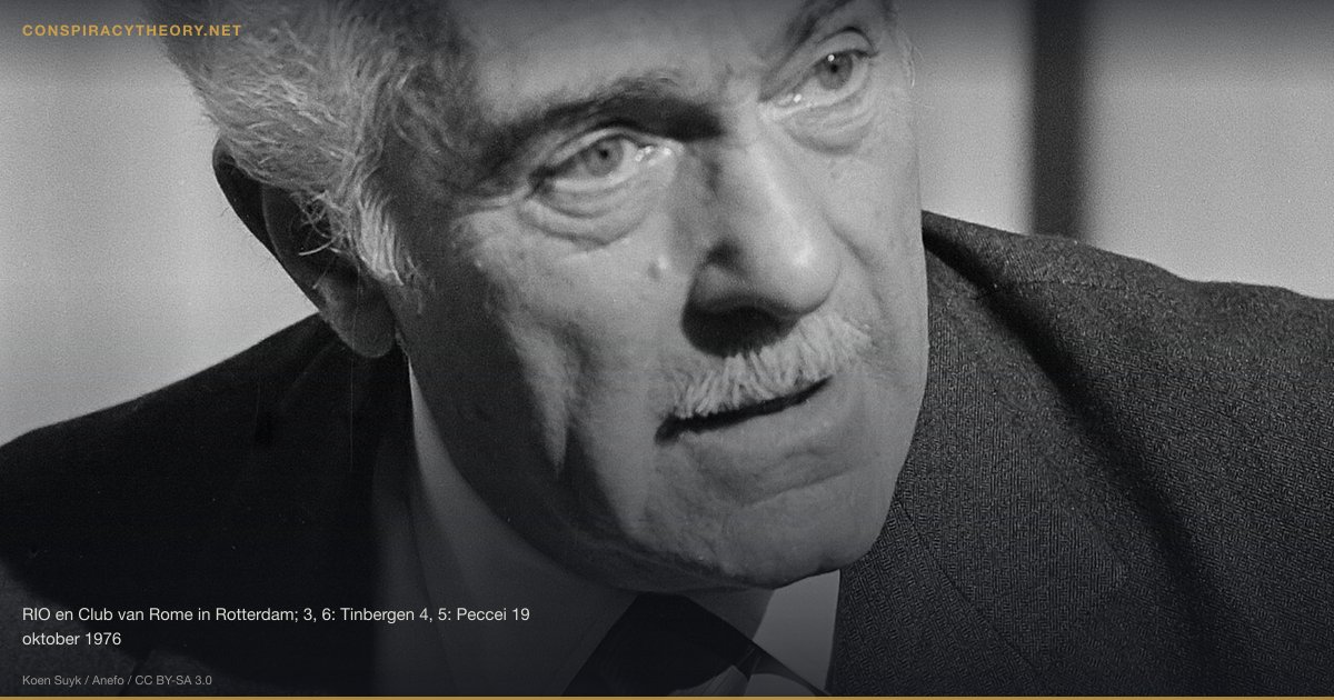 The Club of Rome (1968) — RIO en Club van Rome in Rotterdam; 3, 6: Tinbergen 4, 5: Peccei 19 oktober 1976