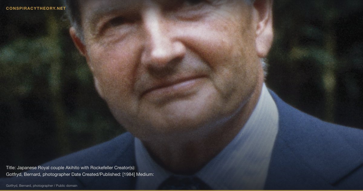 Council on Foreign Relations as Shadow Government (1921) — Title: Japanese Royal couple Akihito with Rockefeller Creator(s): Gotfryd, Bernard, photographer Date Created/Published: [1984] Medium: 1 photograph : color transparency ; 35mm (slide format) Reproduction Number: LC-DIG-gtfy-00289 (digital file from original) Rights Advisory: No known restrictions on publication. For information see "Bernard Gotfryd," (https://hdl.loc.gov/loc.pnp/res.592.gotf) Access Advisory: Please use digital image: original slide is kept in cold storage for preservation. Call Number: LC-GB05- 289 [P&P] Repository: Library of Congress Prints and Photographs Division Washington, D.C. 20540 USA Notes: Title from slide mount or other caption information provided by the photographer. Date on slide mount: 1984. Gift; Bernard Gotfryd; 2004; (DLC/PP-2004:032). Subjects: United States. Personalities Crown princes Japan Format: Slides--Color--1980-1990. Part of: Bernard Gotfryd photograph collection (Library of Congress) Bookmark This Record: https://www.loc.gov/pictures/item/2020729830/