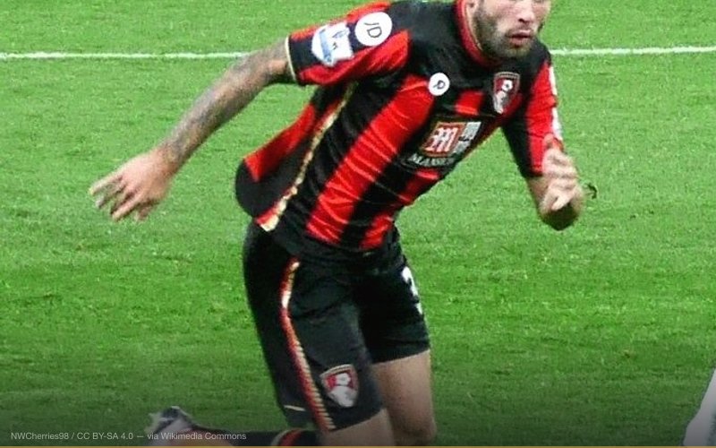 Footballer Steve Cook playing for AFC Bournemouth against Chelsea in 2015/16 — related to Dogman / Werewolf — Michigan Beast