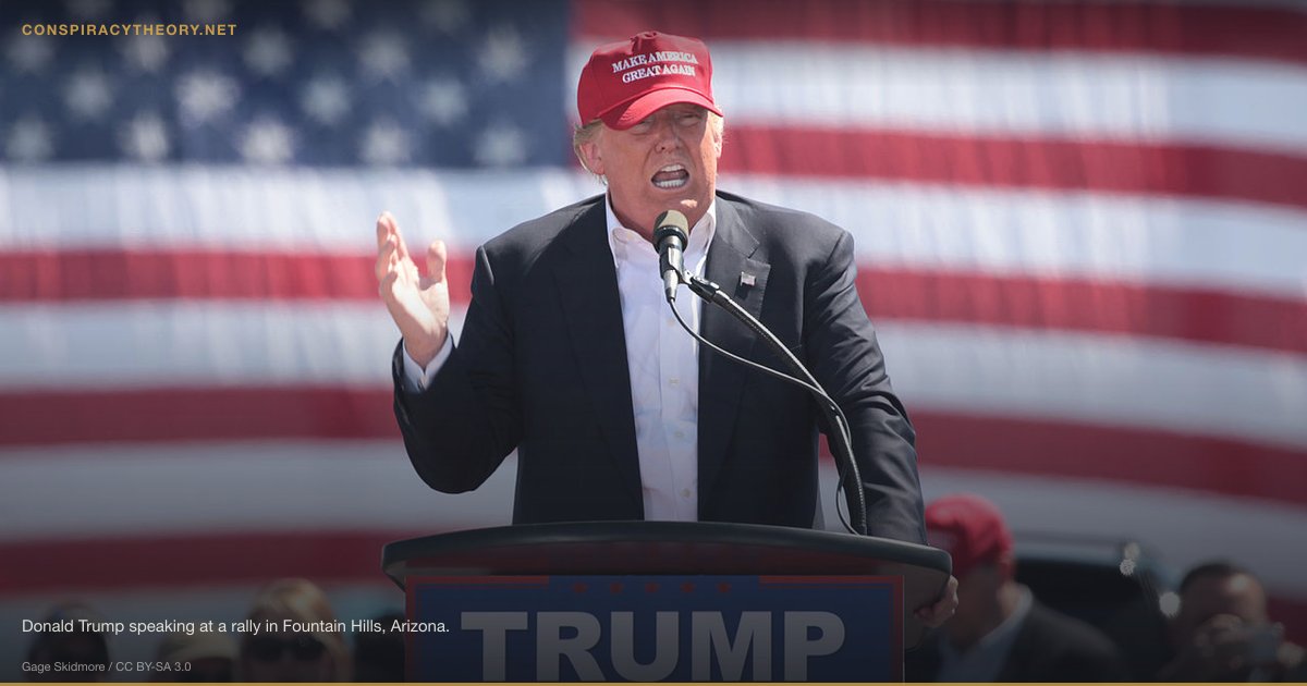 FBI Secret Society Conspiracy (2018) — Donald Trump speaking at a rally in Fountain Hills, Arizona.