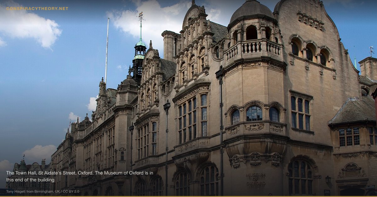 15-Minute City as Open-Air Prison Plot (2020) — The Town Hall, St Aldate's Street, Oxford. The Museum of Oxford is in this end of the building