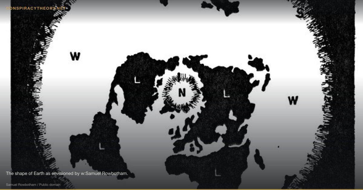 Flat Earth Theory (1849) — The shape of Earth as envisioned by w:Samuel Rowbotham.