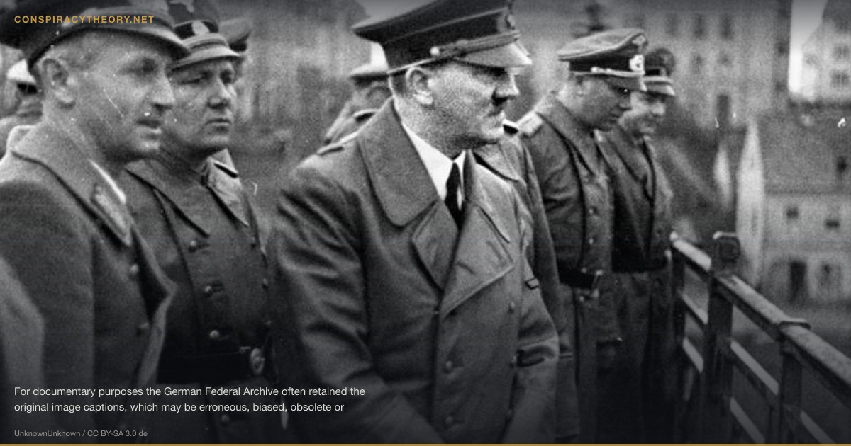 The Fourth Reich — Surviving Nazi Government (1945) — For documentary purposes the German Federal Archive often retained the original image captions, which may be erroneous, biased, obsolete or politically extreme. v. links: Uiberreither, Bormann, A. Hitler, Dr. Dietrich (Reichspressechef) 1941