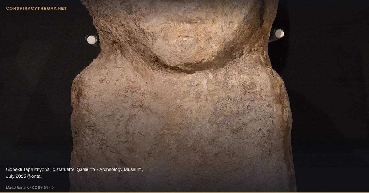 Göbekli Tepe — Evidence of Pre-Flood Civilization (9600 BCE) — Gobekli Tepe ithyphallic statuette. Şanlıurfa - Archeology Museum, July 2025 (frontal)