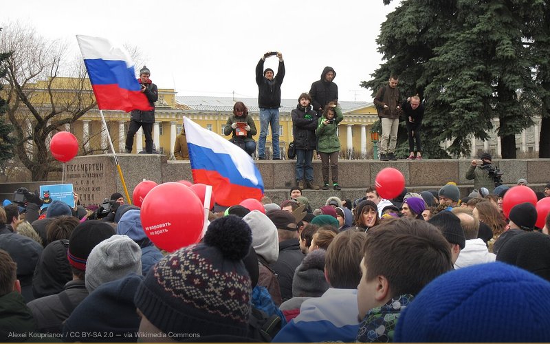 Anti-Corruption Rally in Saint Petersburg (2017-03-26) — related to Golden Billion — Russia's Western Elitism Theory