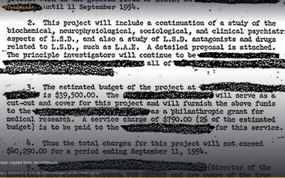 Government Mind-Altering Drug Programs