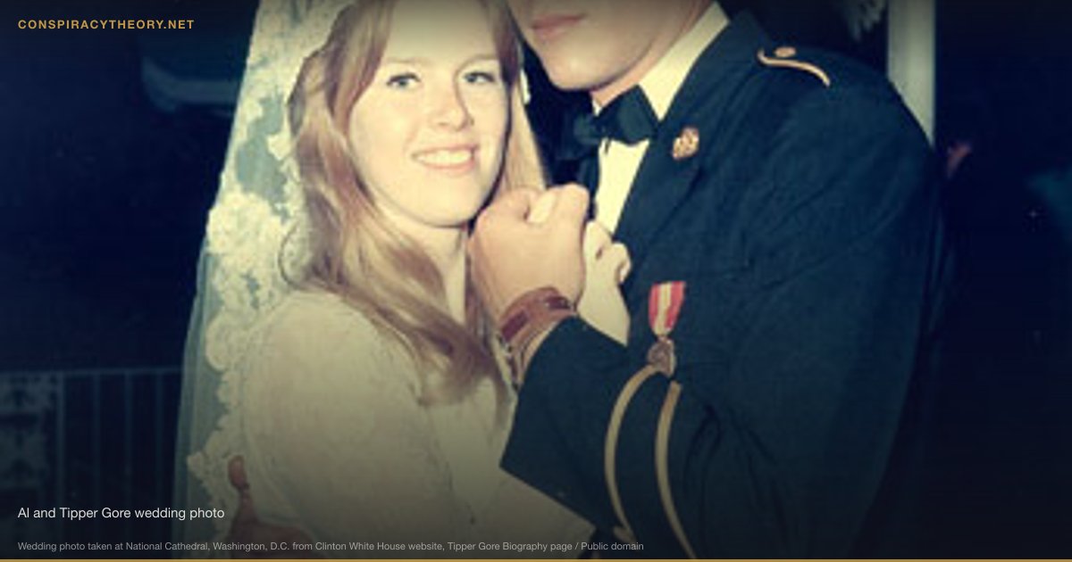 Heavy Metal Backward Masking / Satanic Messages (1982) — Al and Tipper Gore wedding photo