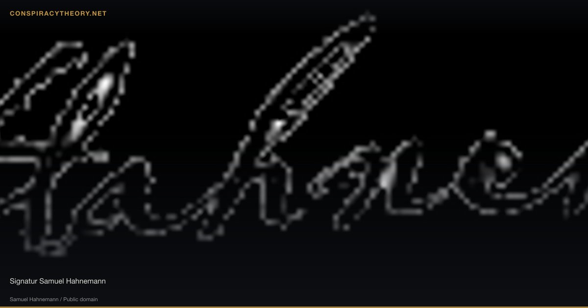 Homeopathy Suppressed by Medical Establishment (1810) — Signatur Samuel Hahnemann