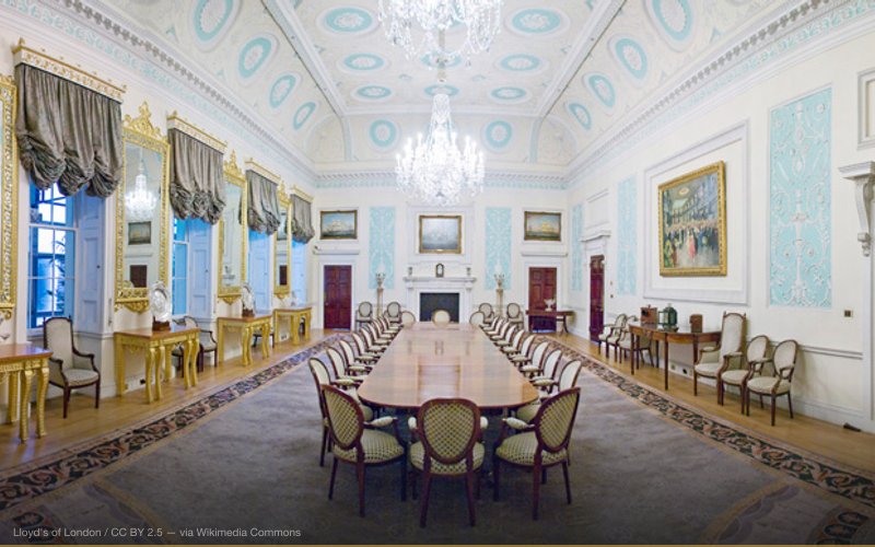 Adam Room in the Lloyd's building — related to Insurance Industry Climate Risk Knowledge Cover-Up