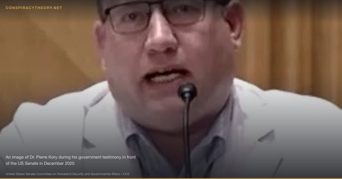 Ivermectin COVID-19 Suppression (2020) — An image of Dr. Pierre Kory during his government testimony in front of the US Senate in December 2020