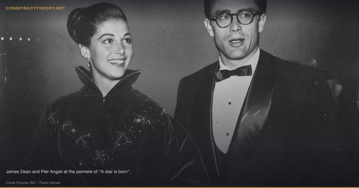 James Dean Survived His Car Crash (1955) — James Dean and Pier Angeli at the pemiere of "A star is born".