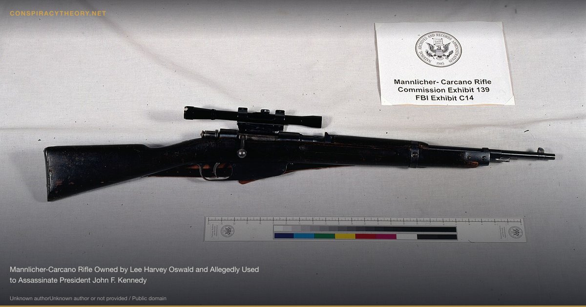 JFK Second Shooter from the Grassy Knoll (1963) — Mannlicher-Carcano Rifle Owned by Lee Harvey Oswald and Allegedly Used to Assassinate President John F. Kennedy