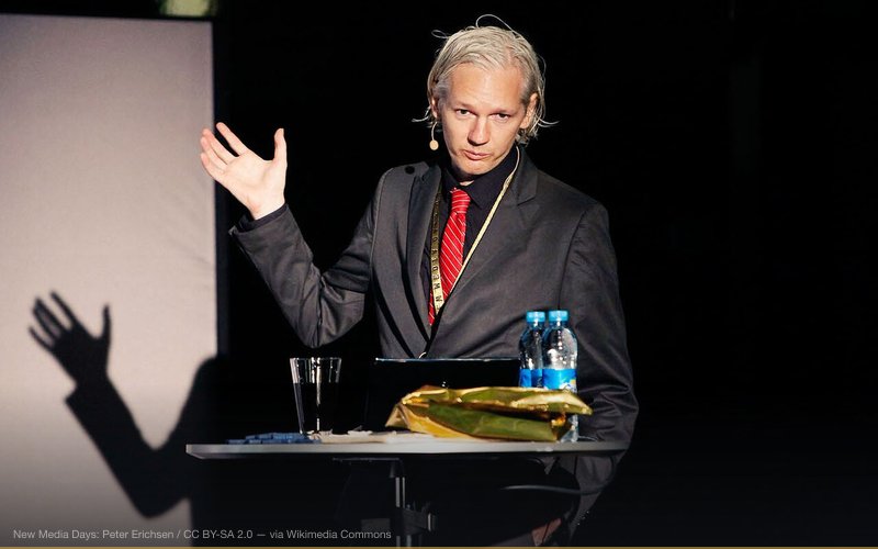 Julian Assange at New Media Days 09 in Copenhagen. — related to Journalist Whistleblowers and Their Fates