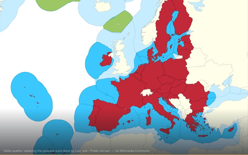 European Union Member states Exclusive Economic Zones — related to Kalergi Plan -- Genocide of the European People