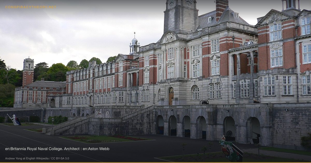 Loch Ness Monster as Cover for Military Submarine Testing (1933) — en:Britannia Royal Naval College. Architect : en:Aston Webb