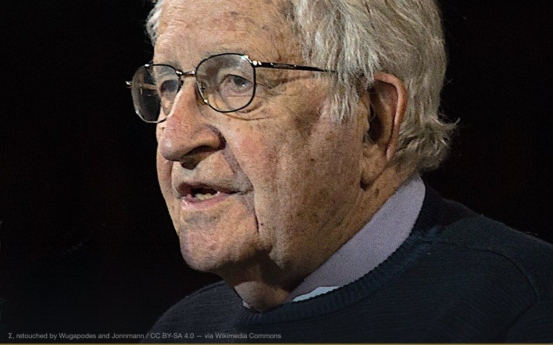 Noam Chomsky speaks about humanity's prospects for survival in Amherst, Massachusetts, United States on 13 April 2017. — related to Media Cover-Ups and Censorship