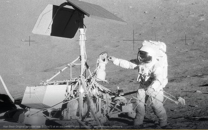 Apollo 12 - Surveyor 3 and Conrad — related to Secret Moon Bases