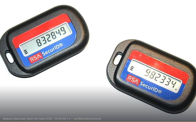 The image shows several tokens (sometimes called digital key or electronic key). — related to NSA Backdoors in Encryption Standards (Dual EC DRBG)