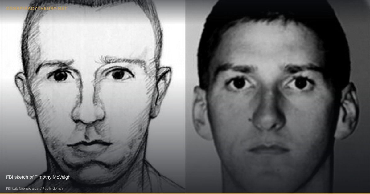 Oklahoma City Bombing Conspiracy — FBI sketch of Timothy McVeigh