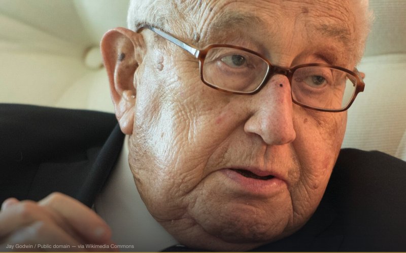 Henry Kissinger, former U.S. Secretary of State and national security advisor for Presidents Richard Nixon and Gerald Ford, discusses the Vietnam War with LBJ Presidential Library director Mark Updegrove on Tuesday, April 26, 2016. Kissinger, who played a leading role in U.S. diplomatic and military policy during the Vietnam War, was the keynote evening speaker on the first day of the LBJ Presidential Library’s three-day Vietnam War Summit.LBJ Library photo by Jay Godwin 04/26/2016. — related to CIA Overthrow of Allende — Chile 1973