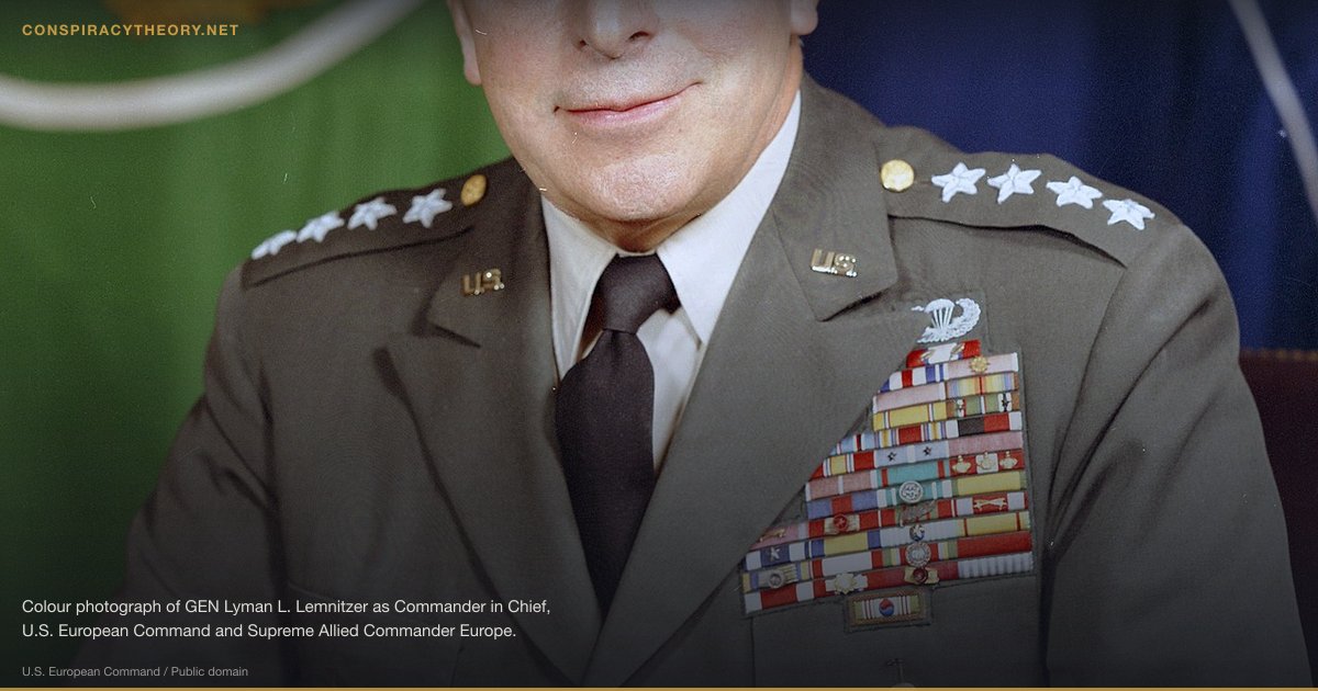 Operation Northwoods (1962) — Colour photograph of GEN Lyman L. Lemnitzer as Commander in Chief, U.S. European Command and Supreme Allied Commander Europe.