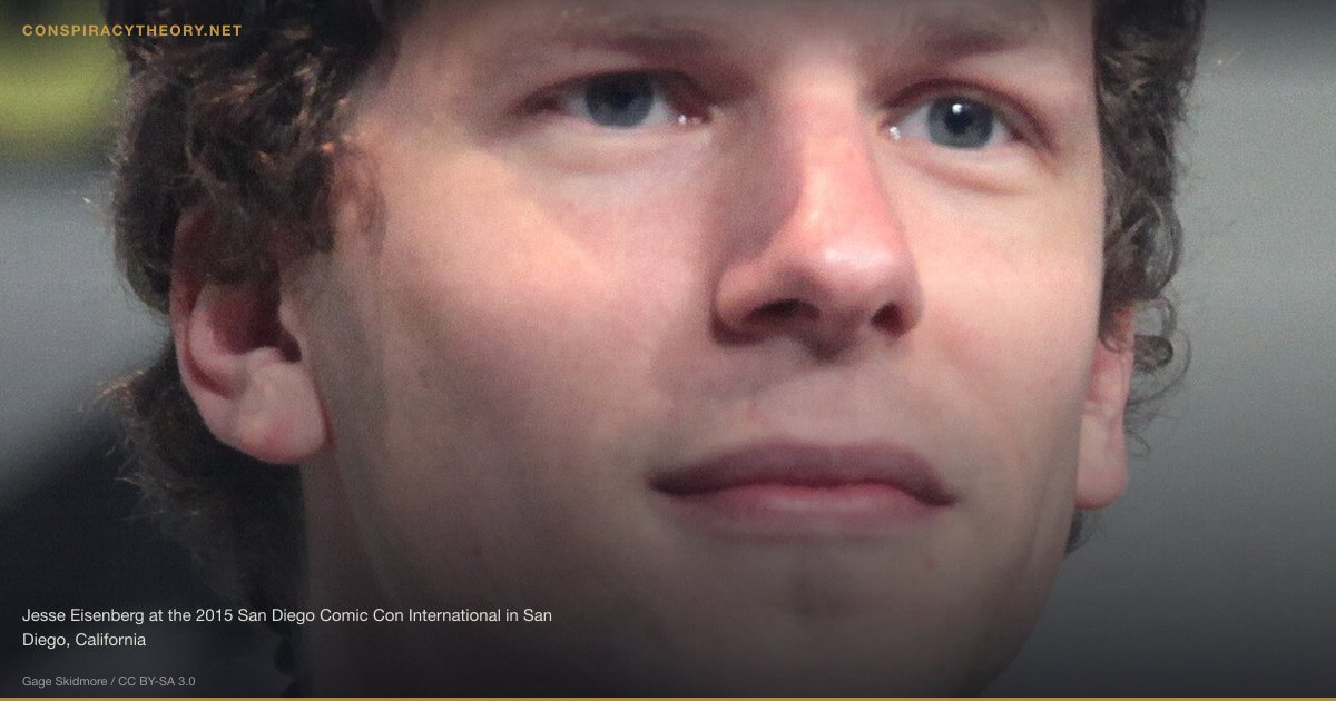 Silicon Valley Predictive Programming / Social Engineering (2010) — Jesse Eisenberg at the 2015 San Diego Comic Con International in San Diego, California