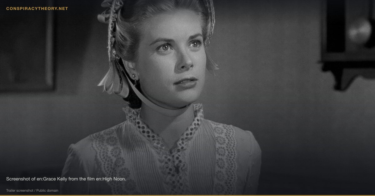 Princess Grace Kelly: Accident or Murder? — Screenshot of en:Grace Kelly from the film en:High Noon.