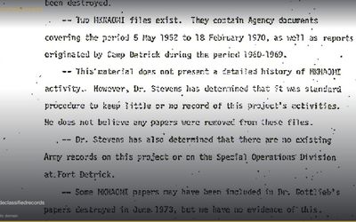 MKNAOMI — CIA Biological/Chemical Weapons Program