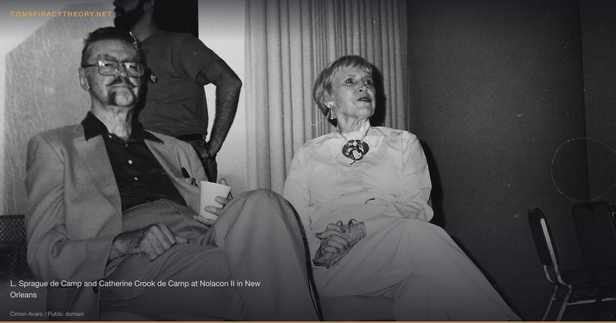 Reptilian Conspiracy Theory (1991) — L. Sprague de Camp and Catherine Crook de Camp at Nolacon II in New Orleans