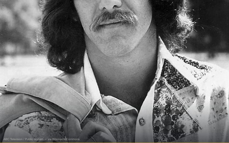 Publicity photo of journalist Geraldo Rivera for his news magazine Good Night America. — related to Satanic Panic — 1980s Daycare Hysteria