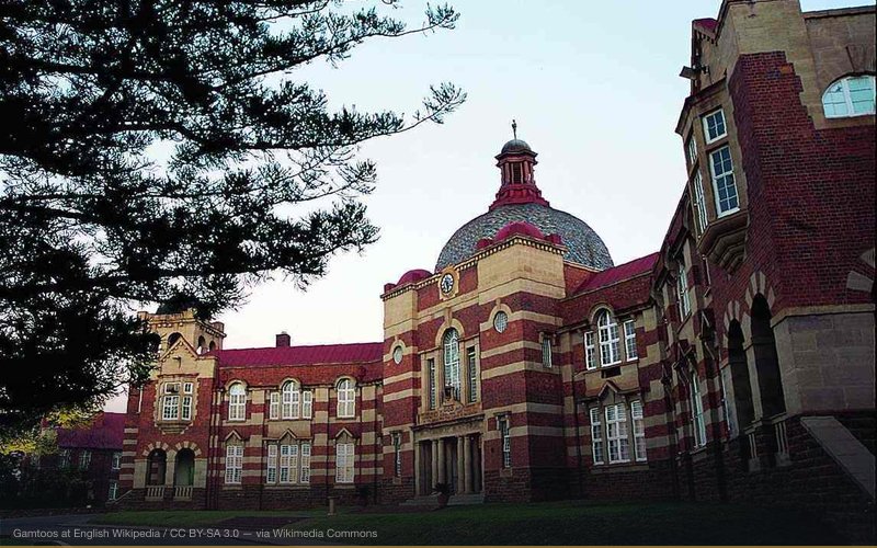 Main building of Pretoria Boys High School in Elandspoort 357-Jr, Pretoria — related to Simulation Theory