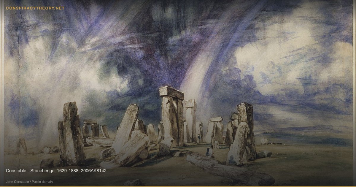 Stonehenge — Acoustic Levitation / Lost Building Technique (3000 BCE) — Constable - Stonehenge, 1629-1888, 2006AK8142