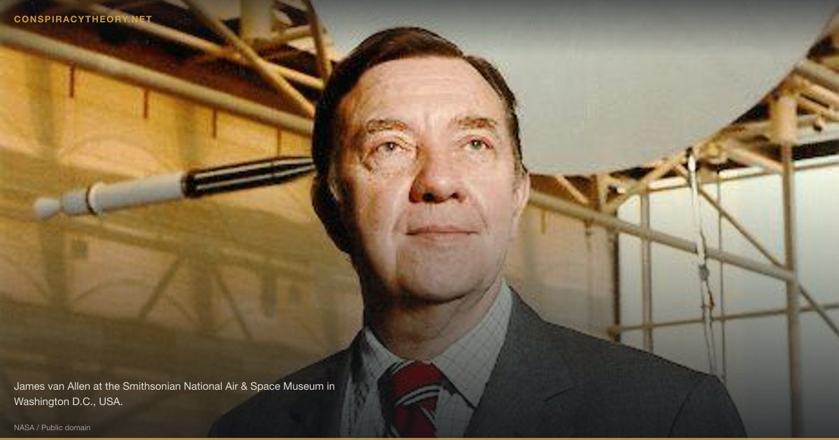 Van Allen Belt Radiation & Moon Travel (1969) — James van Allen at the Smithsonian National Air & Space Museum in Washington D.C., USA.