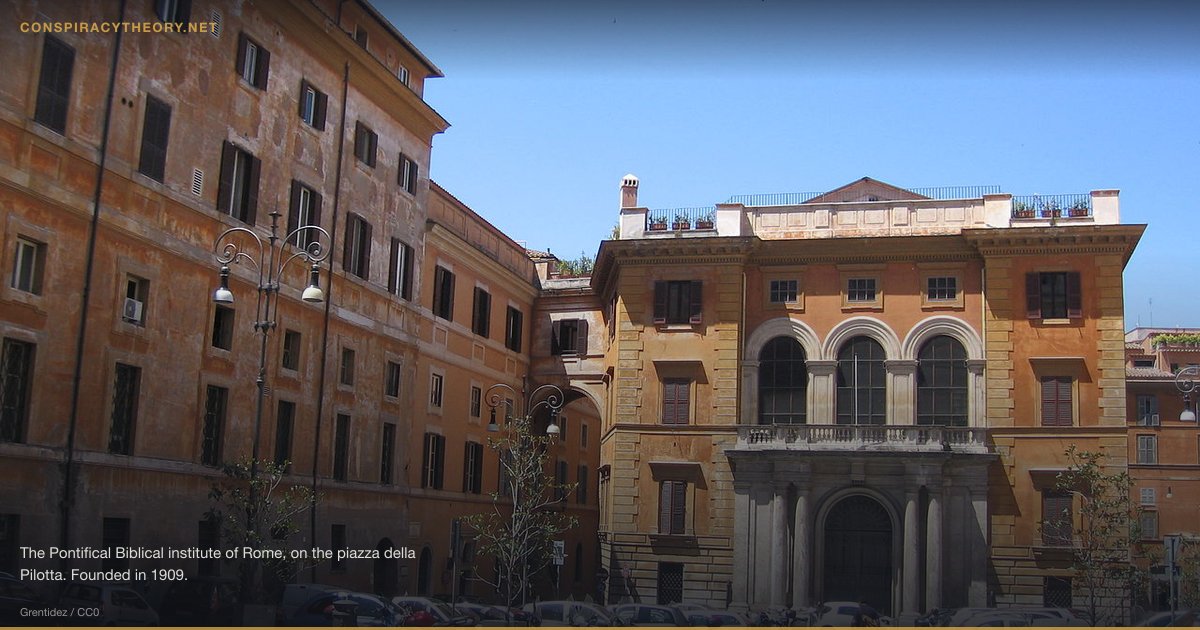 Vatican Satanic Worship Allegations (1517) — The Pontifical Biblical institute of Rome, on the piazza della Pilotta. Founded in 1909.
