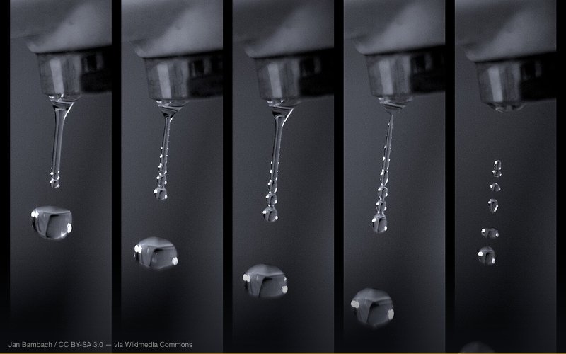 500px provided description: Freezing time in style. [#frozen ,#water ,#macro ,#time ,#kitchen ,#drop ,#drip ,#flowing ,#freeze ,#droplets ,#sink ,#high speed ,#highspeed ,#tap ,#faucet ,#dripping] — related to Water-Powered Car Cover-Up