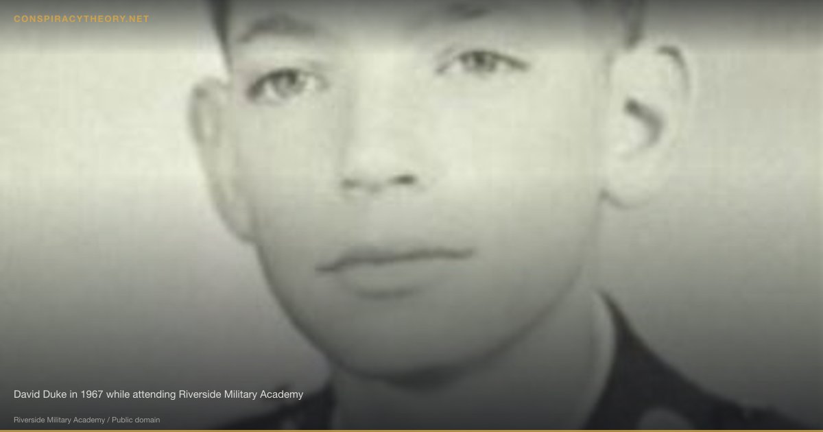 White Genocide Conspiracy Theory (1995) — David Duke in 1967 while attending Riverside Military Academy