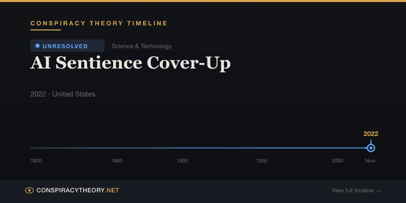 AI Sentience Cover-Up — Conspiracy Theory Timeline 2022, United States